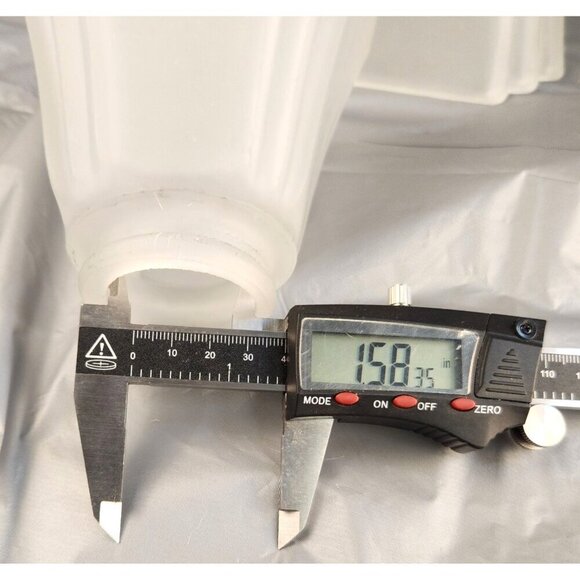 Lamp Bulb Cover, vintage frosted glass ruffled lamp shade replacement light shad - Picture 4 of 8